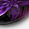 Designart - Fractal Flower Purple&#x27; Floral Circle Metal Wall Art